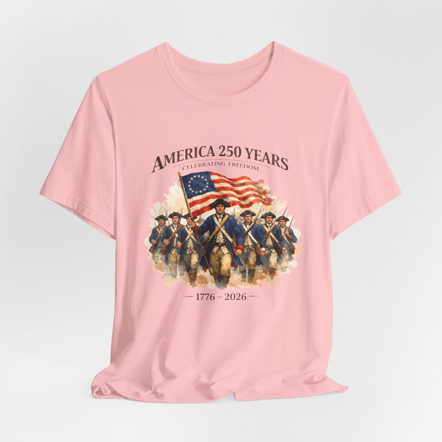 America 250 Years T-Shirt – 1776–2026 Revolutionary Flag Tee