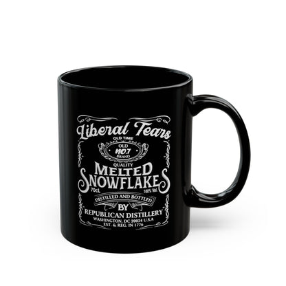 Liberal Tears Mug – Melted Snowflakes – Funny Conservative Gift – Republican Distillery Coffee Cup – Patriotic 11oz & 15oz Ceramic Mug