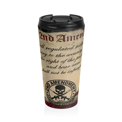 2ns Amendment 15ox Stainless Steel Travel Mug