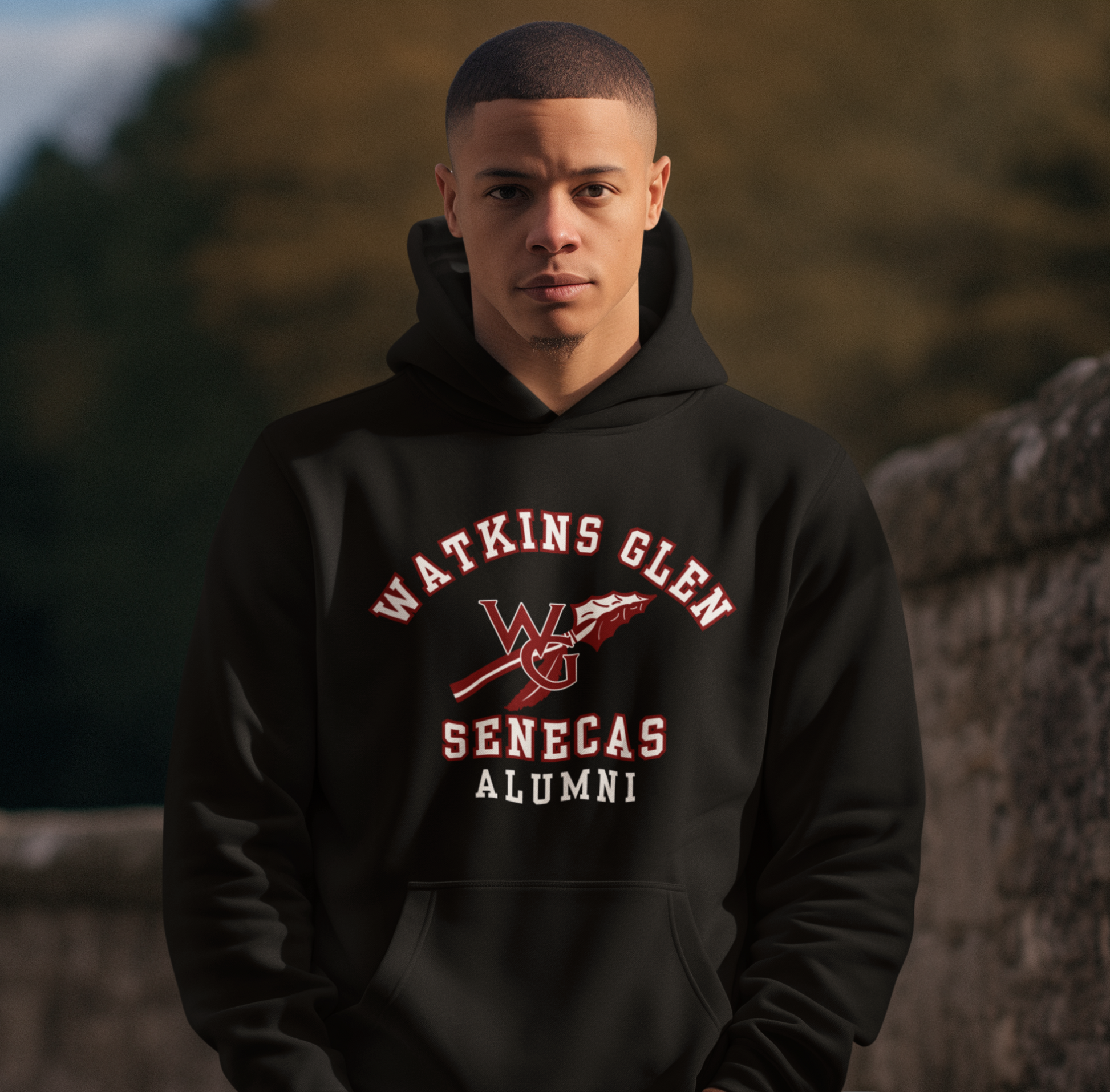 Watkins Glen Senecas Alumni Unisex Heavy Blend™ Hooded Sweatshirt. School Spirit, School Pride - Premium Hoodie from Printify - Just $39.99! Shop now at Old Glory 1776 Apparel
