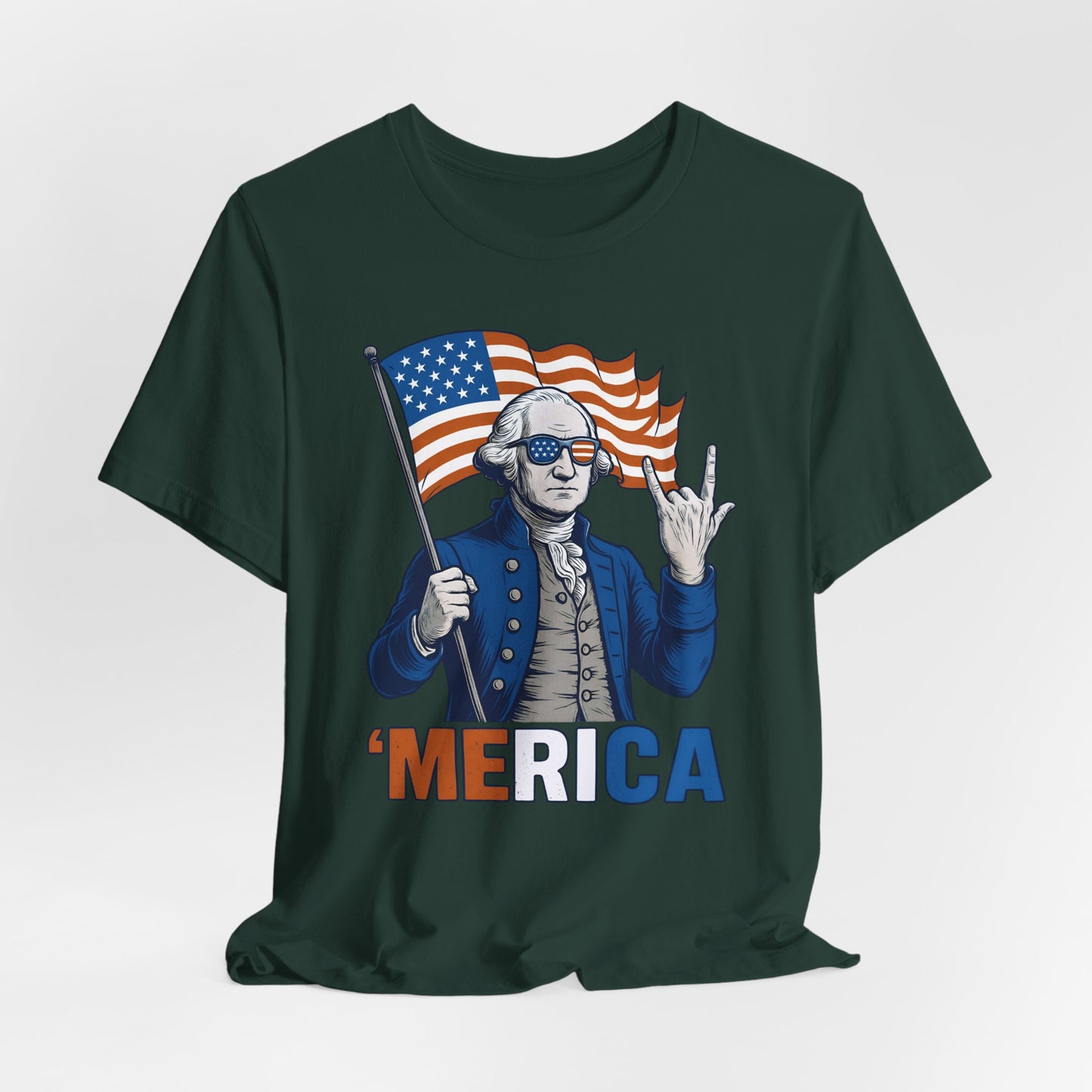 Patriotic Graphic Tee - 'Merica, 4th of July Shirt, Funny T-Shirt for Independence Day, USA Pride Clothing, Gift for Veterans