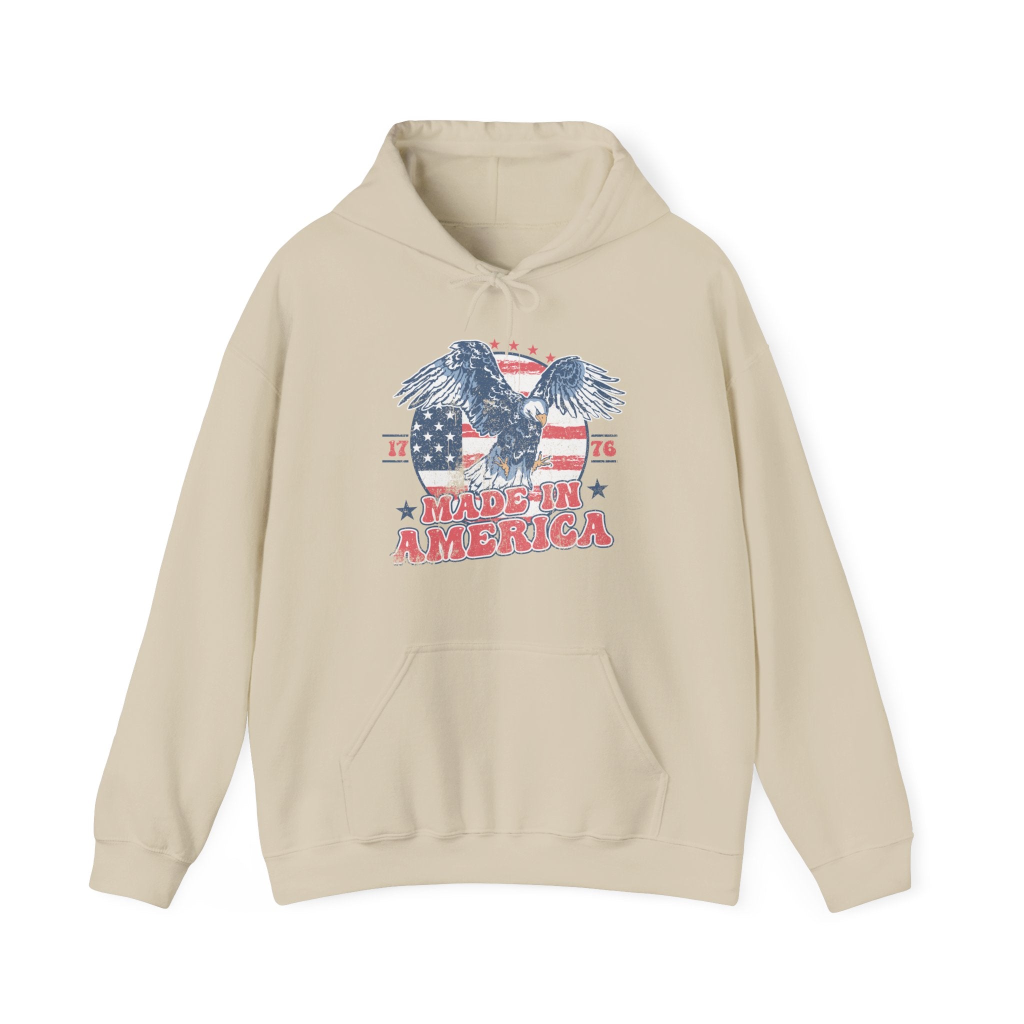 Patriotic Eagle Hoodie for Independence Day