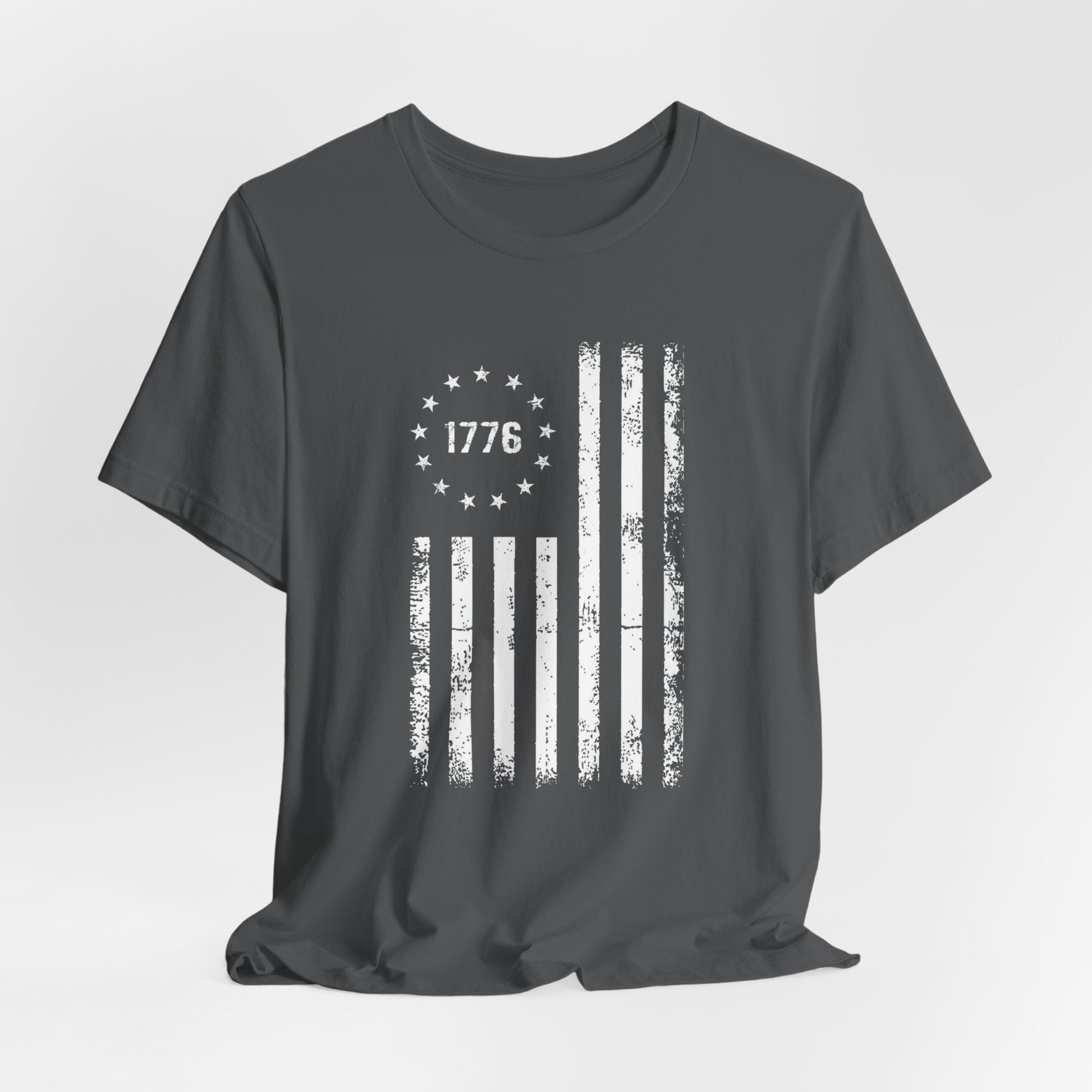 1776 Flag Unisex T-Shirt, Patriotic Tee for Celebrating Our Founding, USA History Shirt, July 4th Tee, American Flag Shirt, Independence Day - Old Glory 1776 Apparel