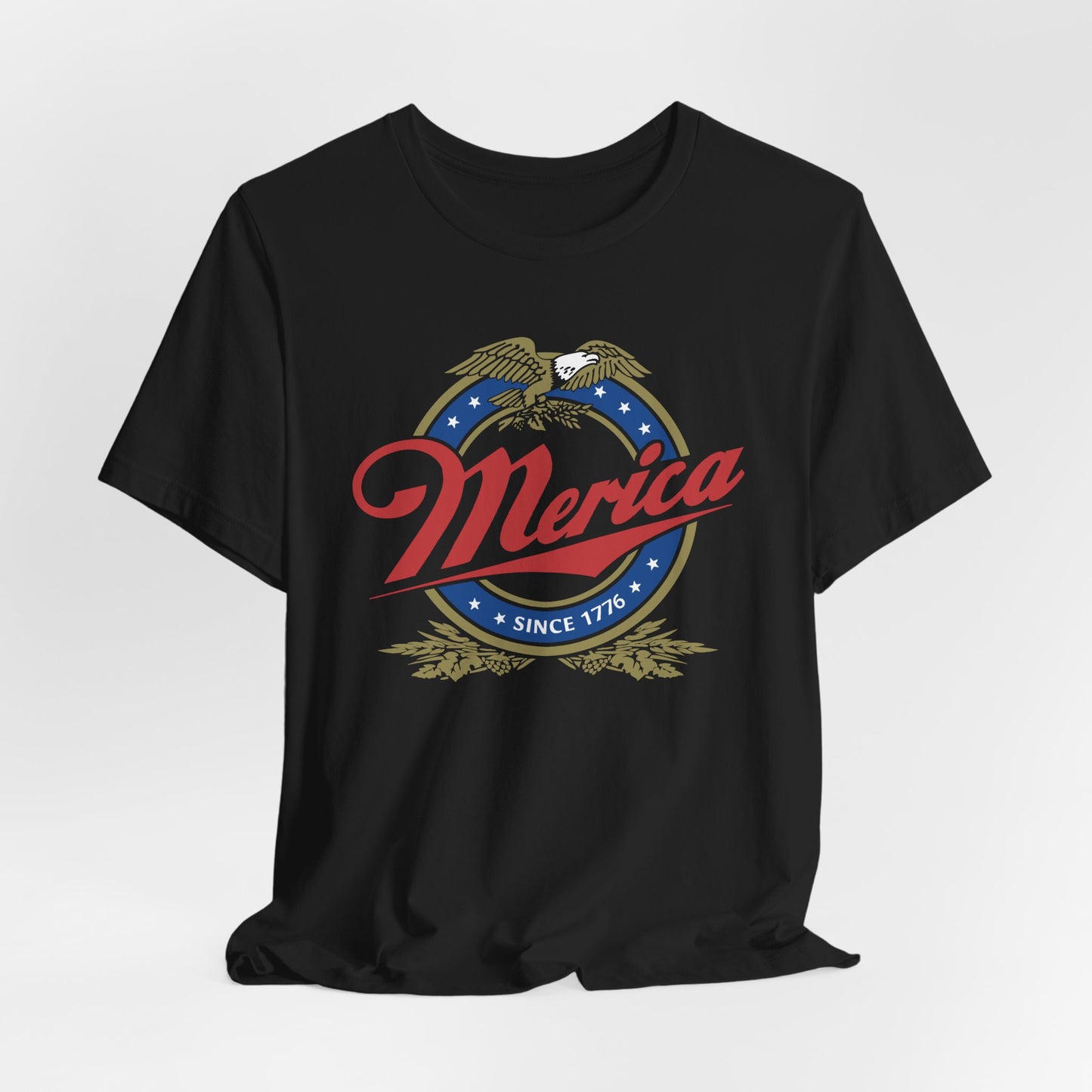 Patriotic Unisex Tee - 'Merica' Short Sleeve Shirt, 4th of July, BBQ, Casual Wear, Gift for Him/Her, USA Pride Apparel