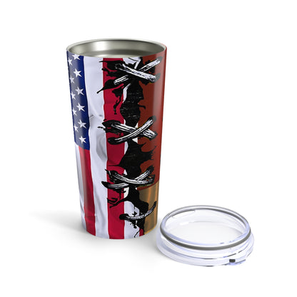 Patriotic 20oz Tumbler | American Flag Design | Perfect for Veterans Day and Celebrations