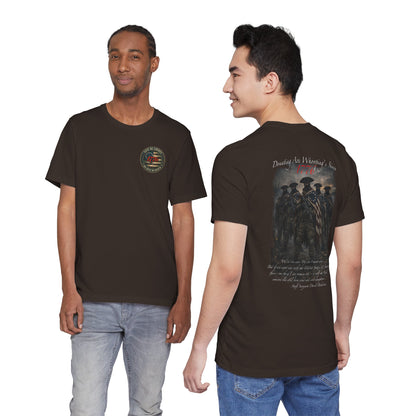 Patriotic Veterans T-Shirt — 'Founded As America's Sons' Military Tribute Tee