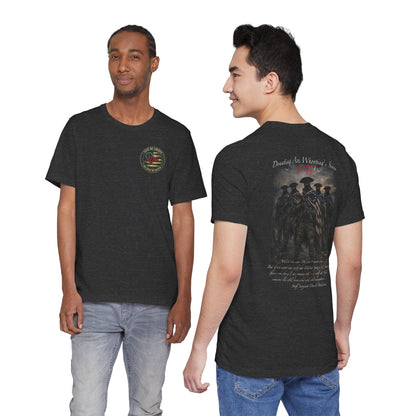Patriotic Veterans T-Shirt — 'Founded As America's Sons' Military Tribute Tee