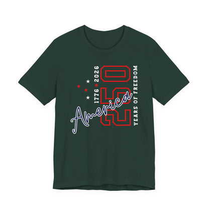 America 250 Celebration Tee — 250 Years of Freedom Patriotic T-Shirt