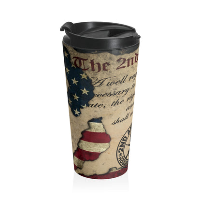 2ns Amendment 15ox Stainless Steel Travel Mug