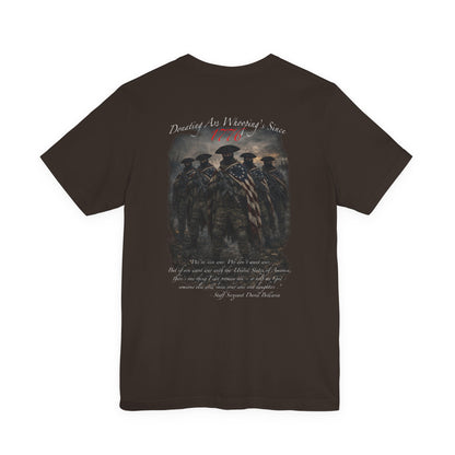 Patriotic Veterans T-Shirt — 'Founded As America's Sons' Military Tribute Tee