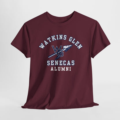 Watkins Glen Senecas Alumni Unisex Heavy Cotton T-Shirt, School Spirit, School Pride - Premium T-Shirt from Old Glory 1776 Apparel - Just $26.99! Shop now at Old Glory 1776 Apparel