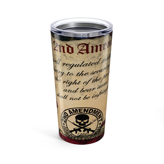 Patriotic 2nd Amendment Tumbler 20oz - Perfect for Freedom Lovers