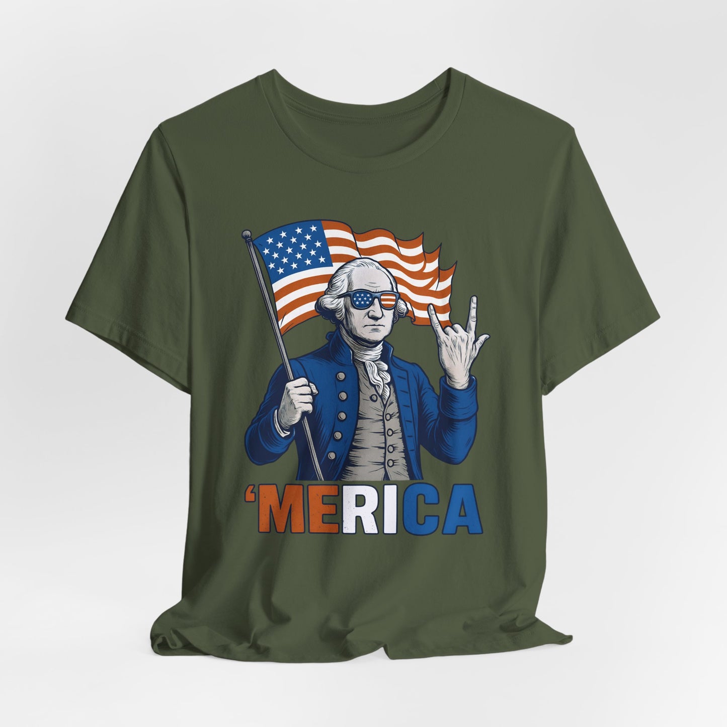 Patriotic Graphic Tee - 'Merica, 4th of July Shirt, Funny T-Shirt for Independence Day, USA Pride Clothing, Gift for Veterans
