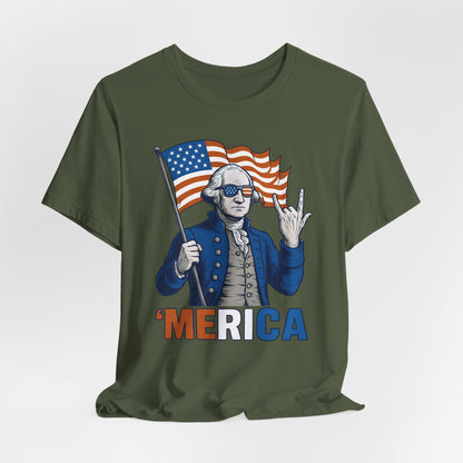 Patriotic Graphic Tee - 'Merica, 4th of July Shirt, Funny T-Shirt for Independence Day, USA Pride Clothing, Gift for Veterans