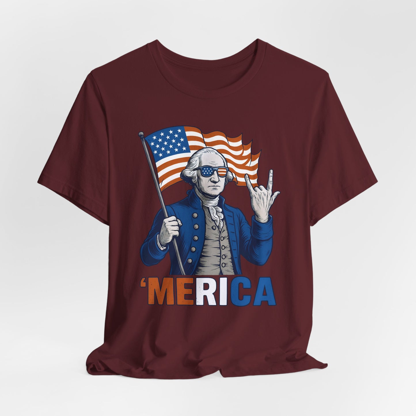 Patriotic Graphic Tee - 'Merica, 4th of July Shirt, Funny T-Shirt for Independence Day, USA Pride Clothing, Gift for Veterans
