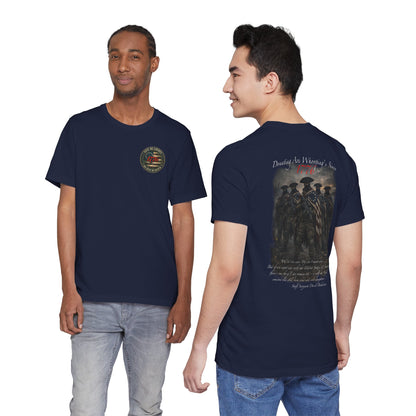 Patriotic Veterans T-Shirt — 'Founded As America's Sons' Military Tribute Tee