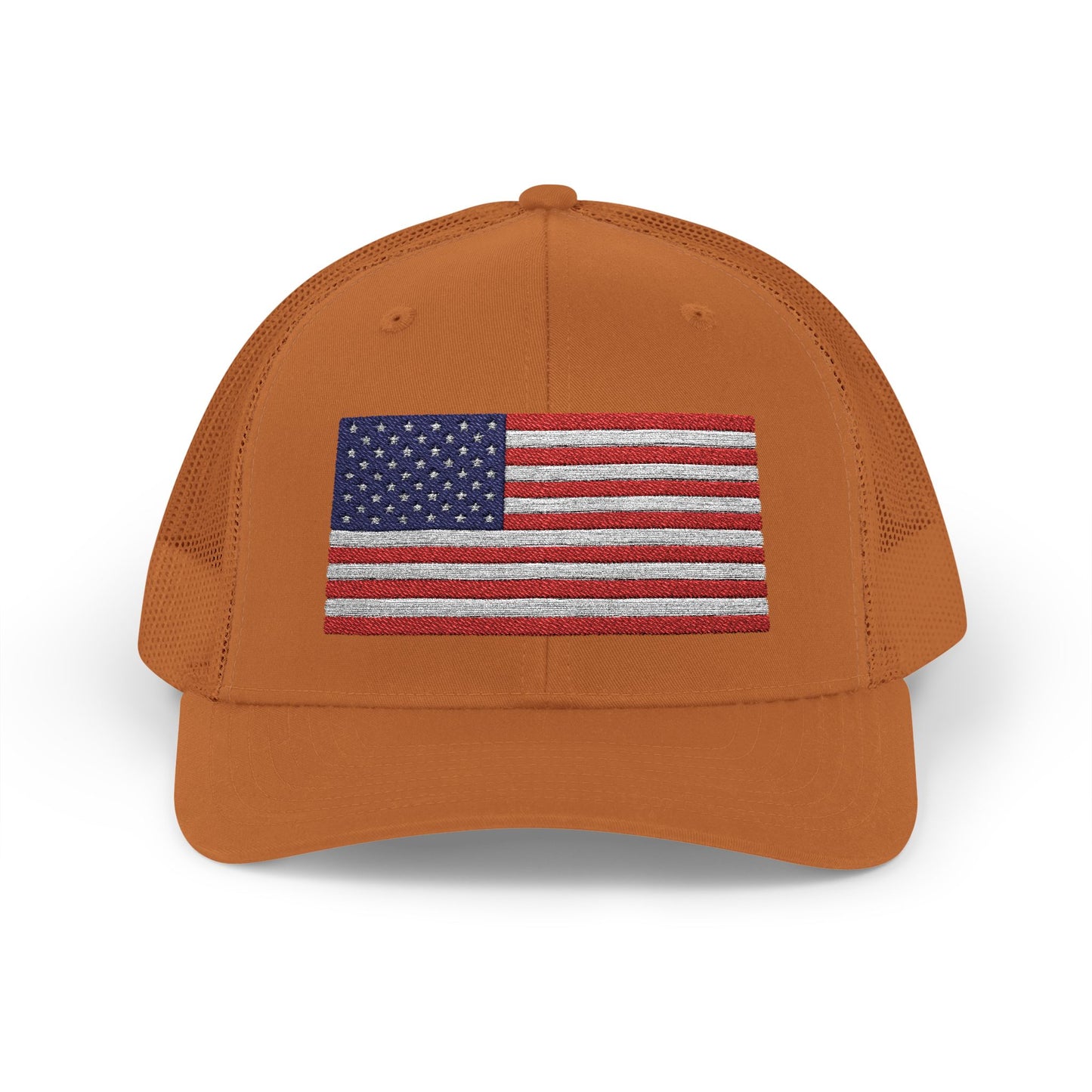 Patriotic Snapback Trucker Cap - USA Flag Design