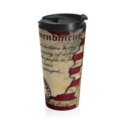 2ns Amendment 15ox Stainless Steel Travel Mug