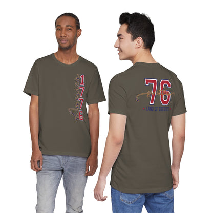 1776 America Tee — 'Land of the Free' Patriotic T‑Shirt