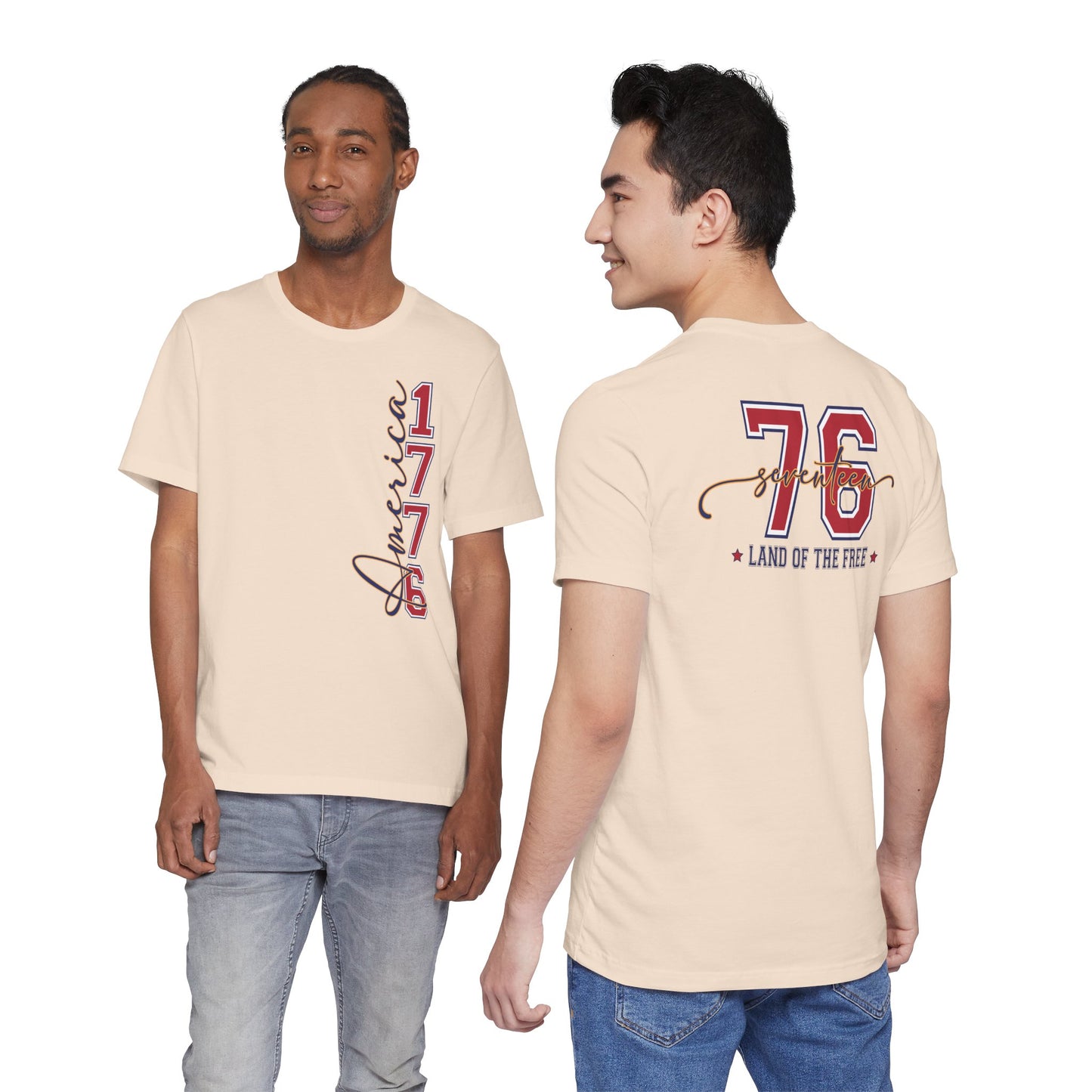 1776 America Tee — 'Land of the Free' Patriotic T‑Shirt