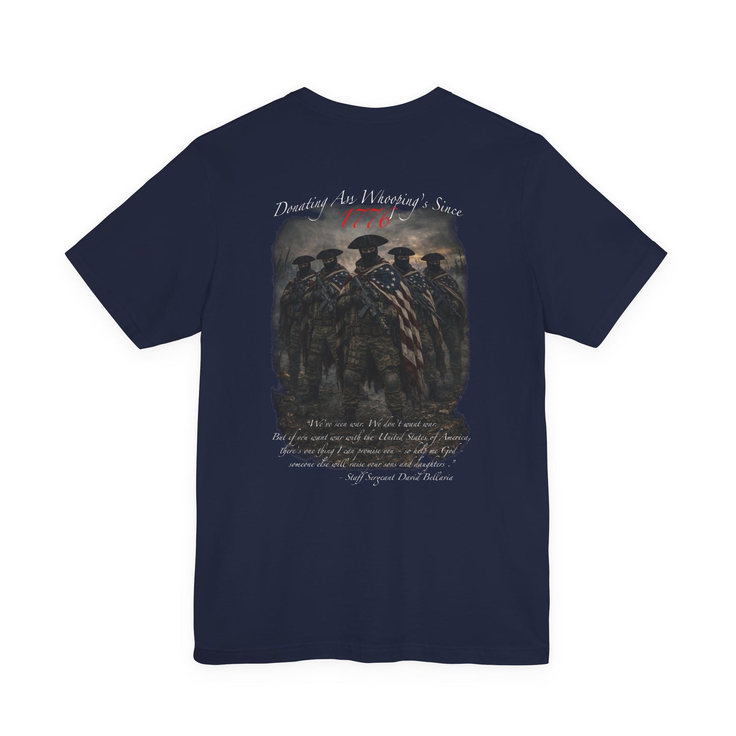 Patriotic Veterans T-Shirt — 'Founded As America's Sons' Military Tribute Tee