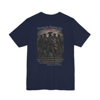 Patriotic Veterans T-Shirt — 'Founded As America's Sons' Military Tribute Tee