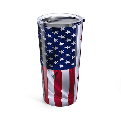 Patriotic 20oz Tumbler | American Flag Design | Perfect for Veterans Day and Celebrations