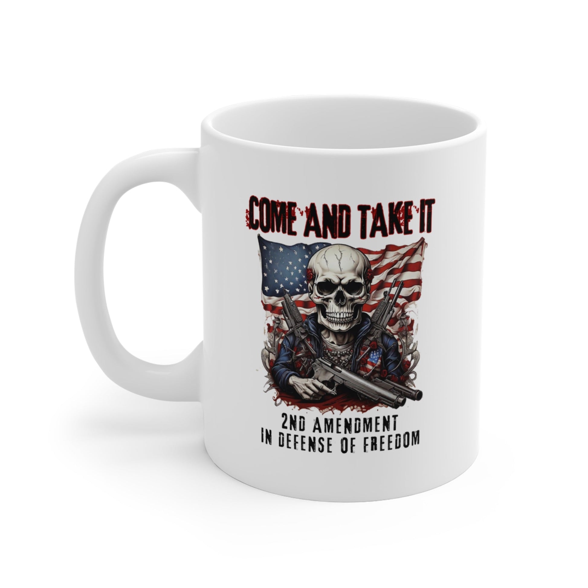 Come and Take It, 2nd Amendment in Defense of Freedom, 11oz-15oz White Mug, Patriotic Gift, Coffee Cup, Gun Rights, Political Statement - Premium Mug from Old Glory 1776 Apparel - Just $19.99! Shop now at Old Glory 1776 Apparel