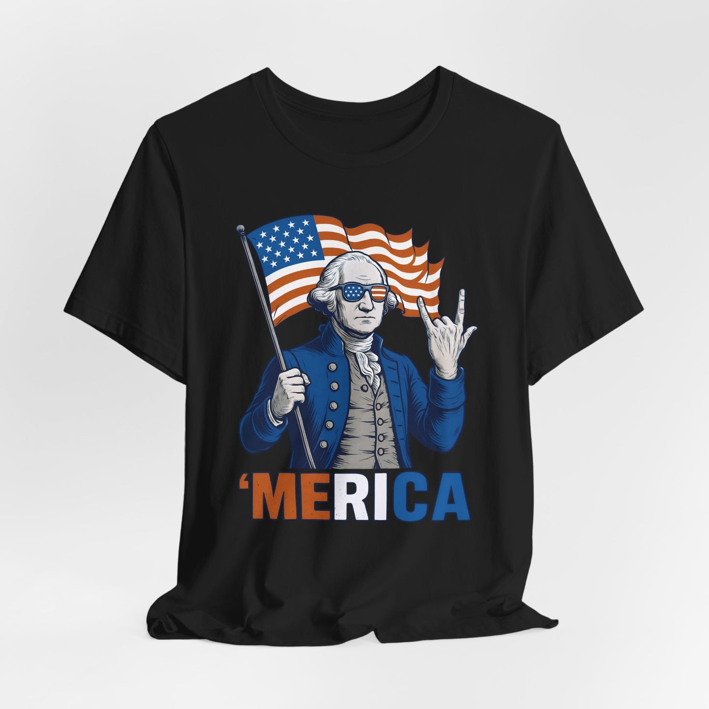 Patriotic Graphic Tee - 'Merica, 4th of July Shirt, Funny T-Shirt for Independence Day, USA Pride Clothing, Gift for Veterans