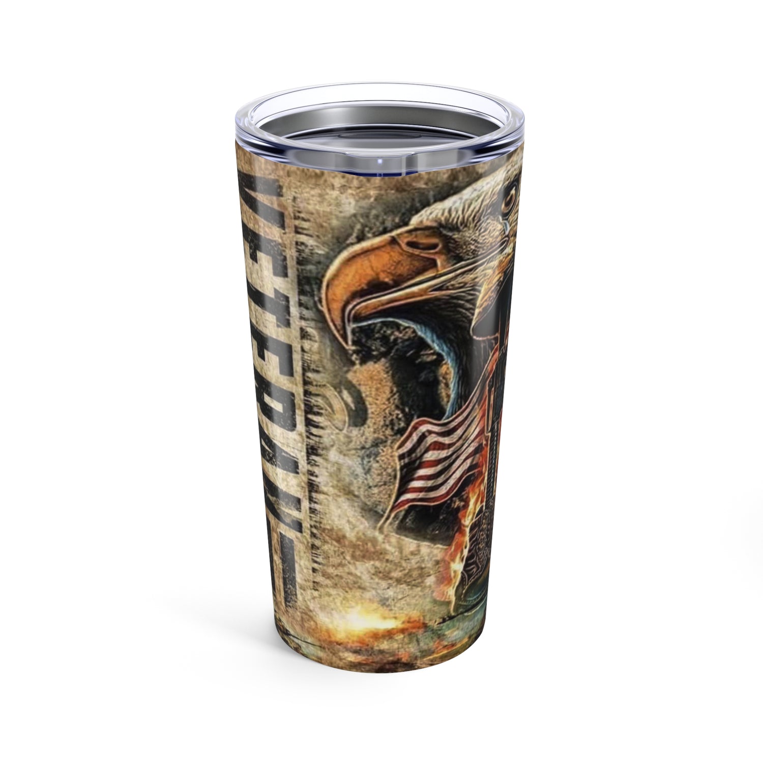 Patriotic Eagle 20oz Tumbler, American Flag Travel Mug - Old Glory 1776 Apparel
