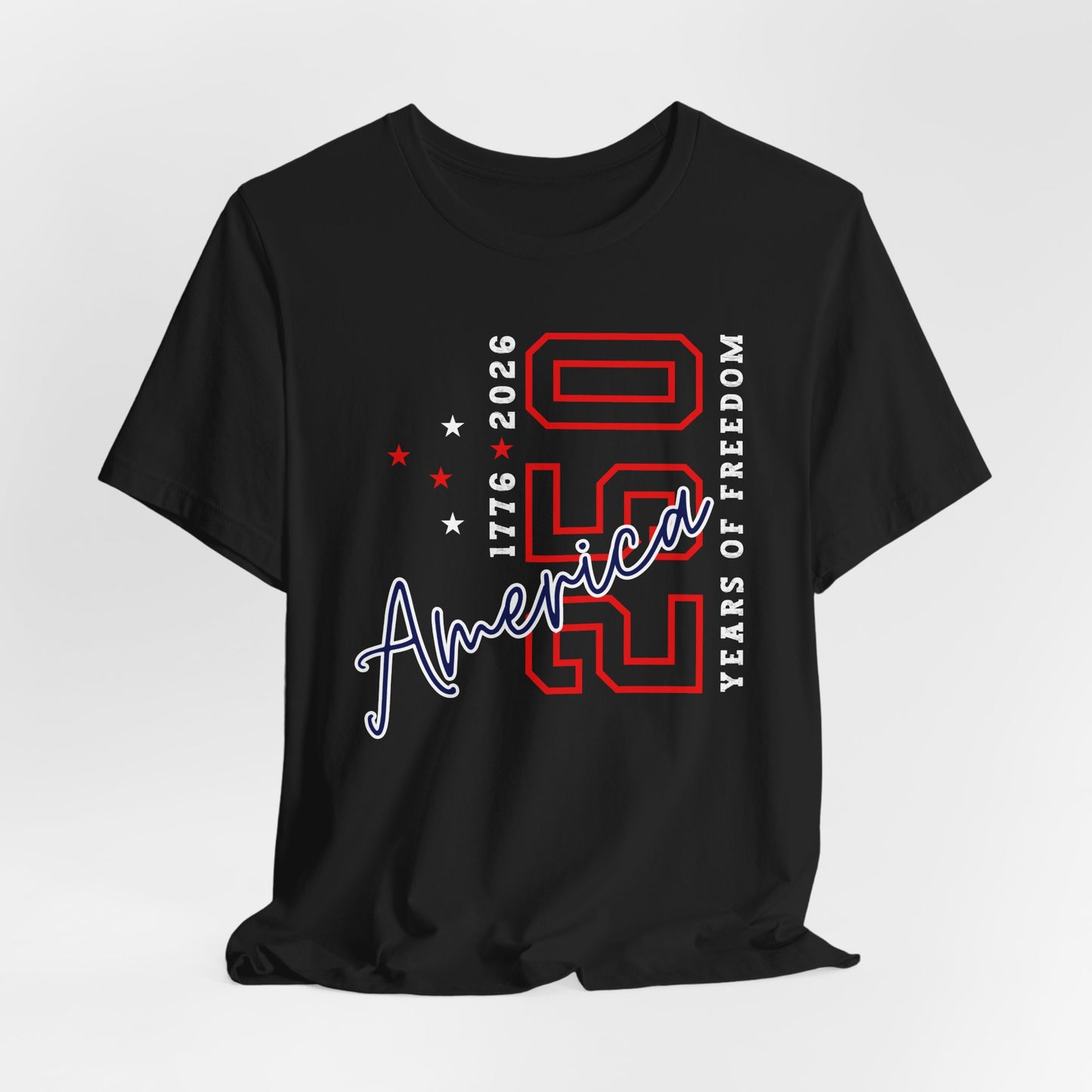 America 250 Celebration Tee — 250 Years of Freedom Patriotic T-Shirt