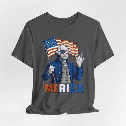 Patriotic Graphic Tee - 'Merica, 4th of July Shirt, Funny T-Shirt for Independence Day, USA Pride Clothing, Gift for Veterans