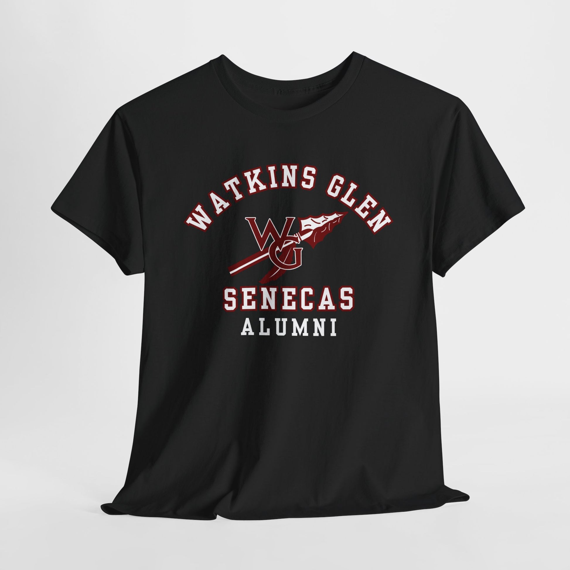 Watkins Glen Senecas Alumni Unisex Heavy Cotton T-Shirt, School Spirit, School Pride - Premium T-Shirt from Printify - Just $26.99! Shop now at Old Glory 1776 Apparel