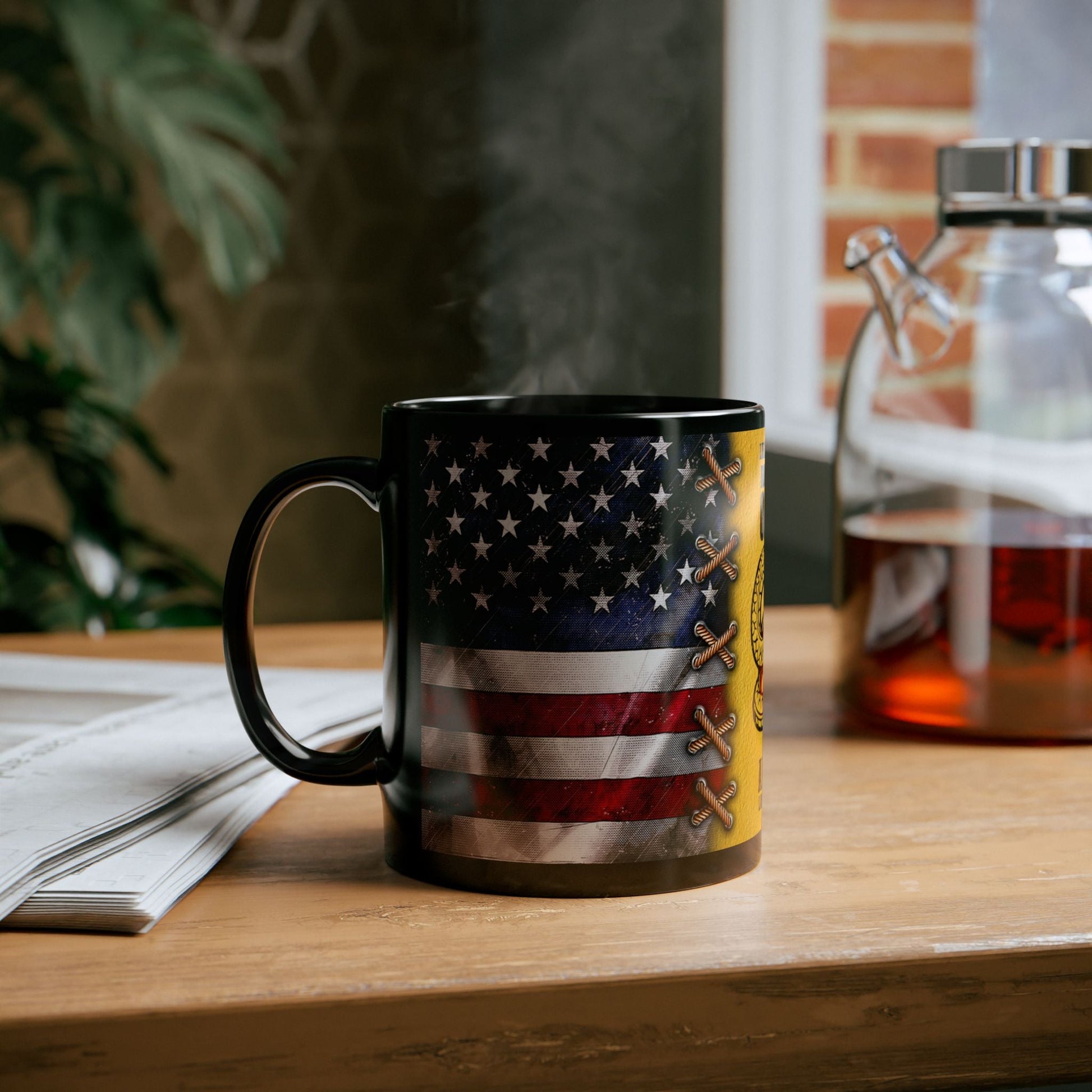 Don't Tread on Me Black Mug (11oz, 15oz) - Premium Mug from Old Glory 1776 Apparel - Just $19.99! Shop now at Old Glory 1776 Apparel