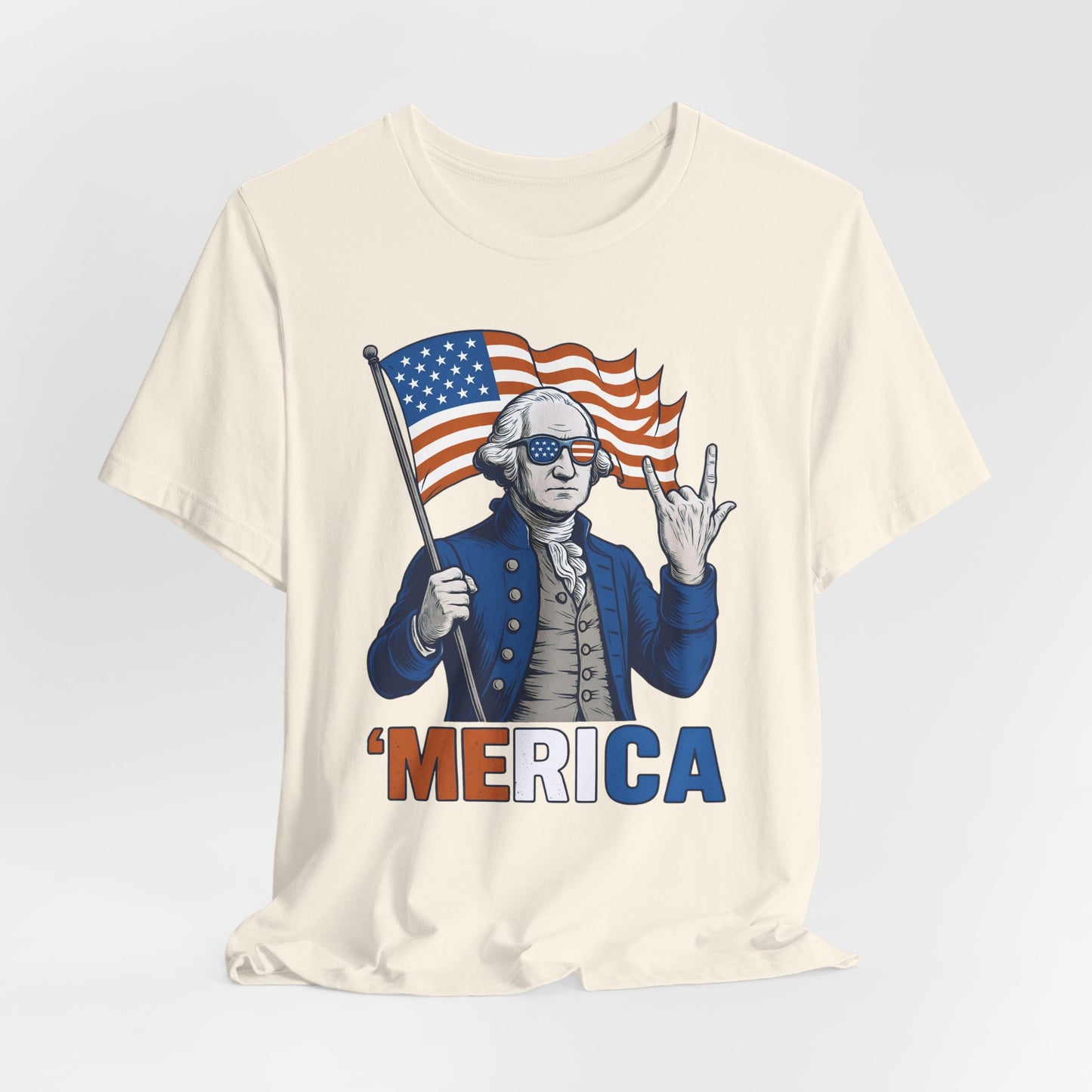 Patriotic Graphic Tee - 'Merica, 4th of July Shirt, Funny T-Shirt for Independence Day, USA Pride Clothing, Gift for Veterans