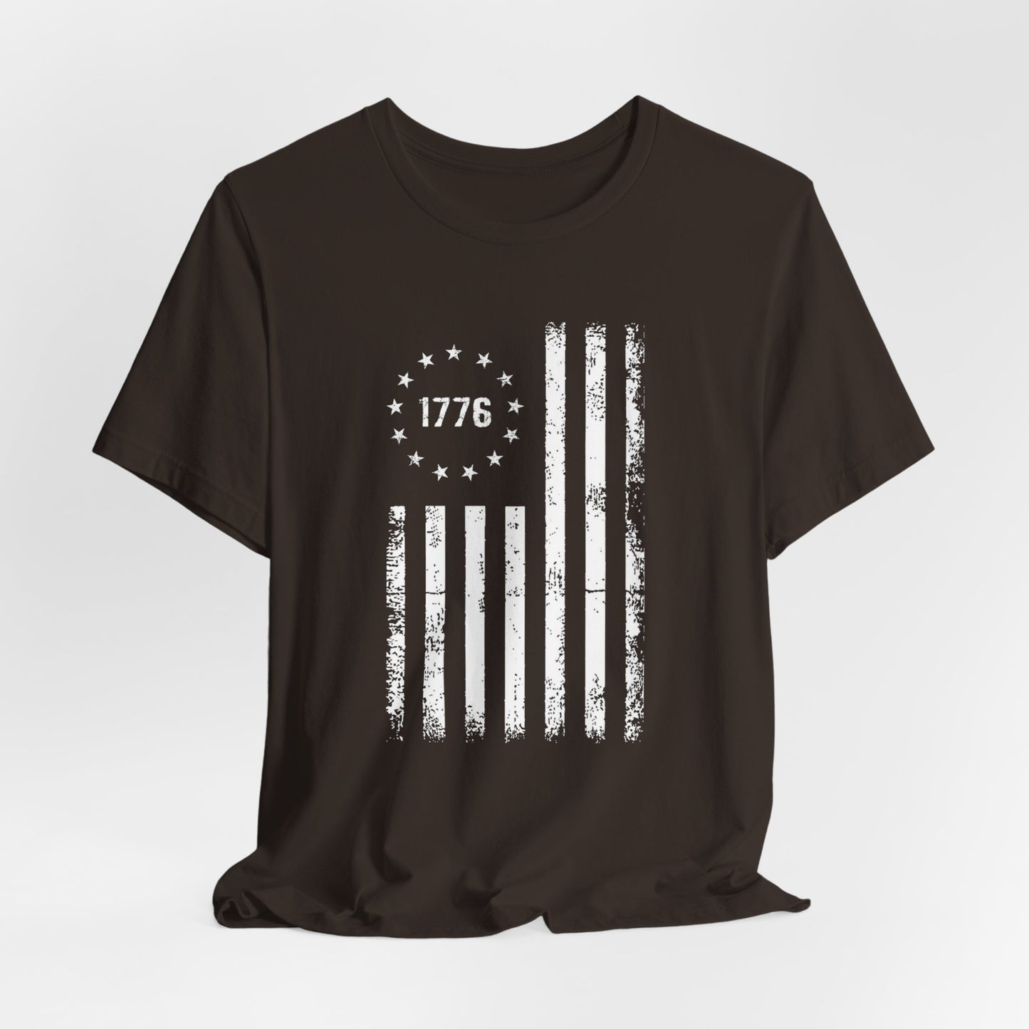 1776 Flag Unisex T-Shirt, Patriotic Tee for Celebrating Our Founding, USA History Shirt, July 4th Tee, American Flag Shirt, Independence Day - Old Glory 1776 Apparel