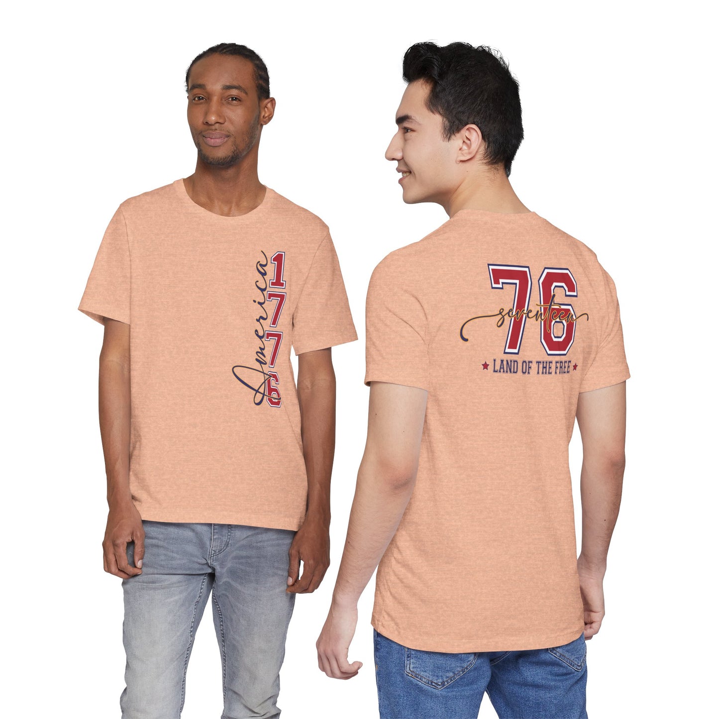 1776 America Tee — 'Land of the Free' Patriotic T‑Shirt