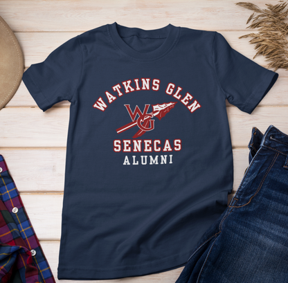 Watkins Glen Senecas Alumni Unisex Heavy Cotton T-Shirt, School Spirit, School Pride - Premium T-Shirt from Printify - Just $26.99! Shop now at Old Glory 1776 Apparel