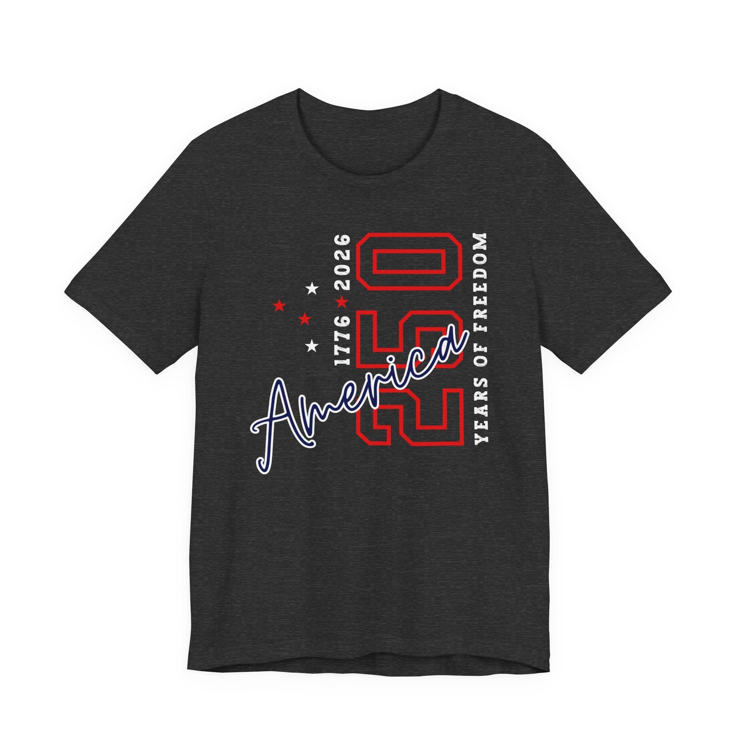 America 250 Celebration Tee — 250 Years of Freedom Patriotic T-Shirt