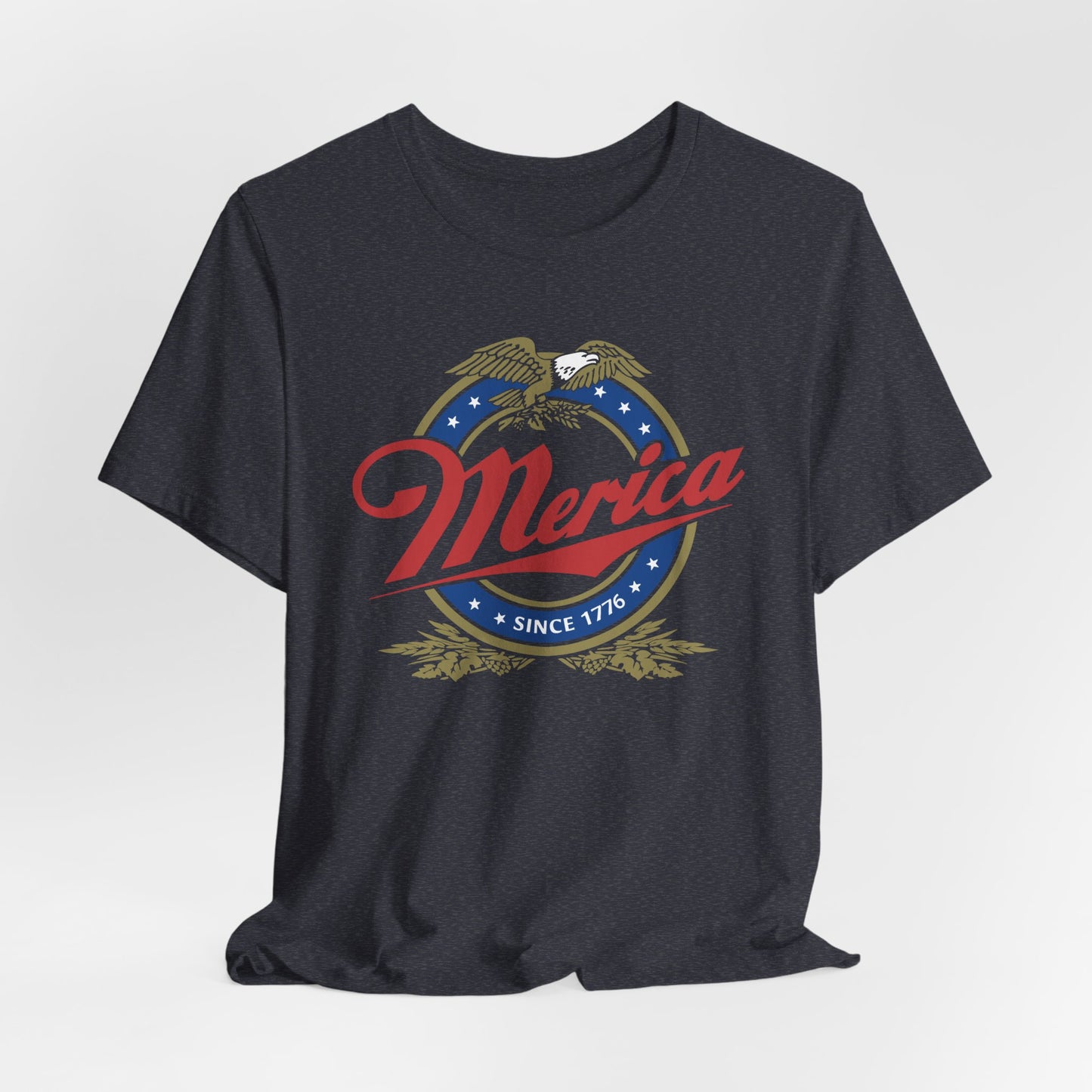 Patriotic Unisex Tee - 'Merica' Short Sleeve Shirt, 4th of July, BBQ, Casual Wear, Gift for Him/Her, USA Pride Apparel