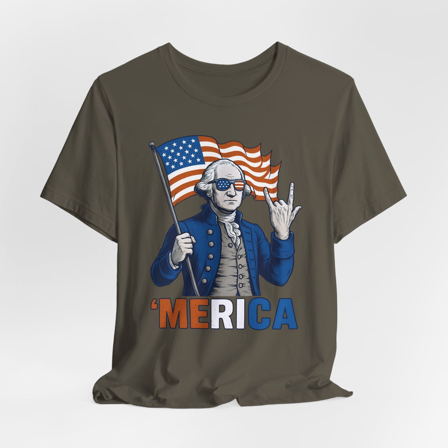 Patriotic Graphic Tee - 'Merica, 4th of July Shirt, Funny T-Shirt for Independence Day, USA Pride Clothing, Gift for Veterans