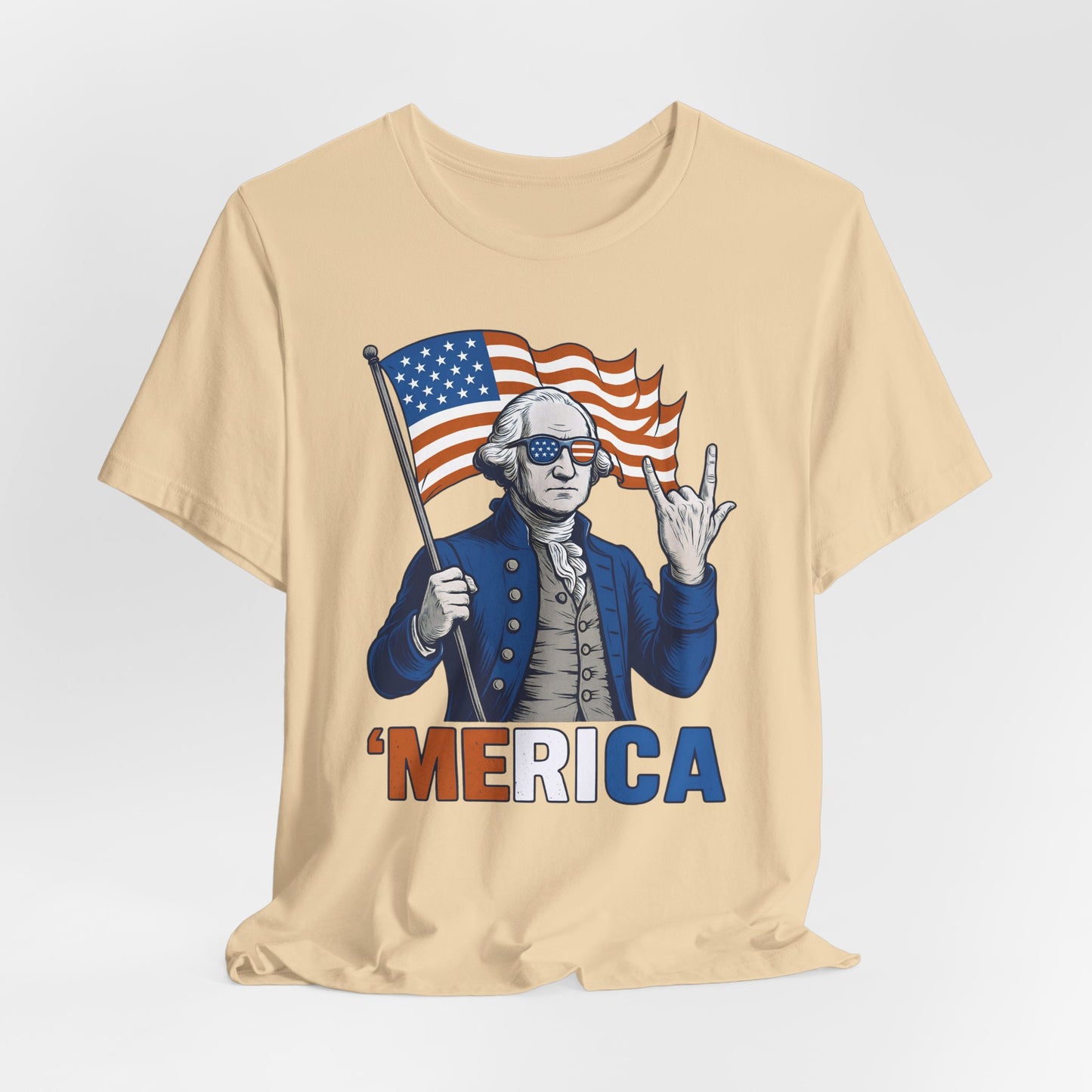 Patriotic Graphic Tee - 'Merica, 4th of July Shirt, Funny T-Shirt for Independence Day, USA Pride Clothing, Gift for Veterans