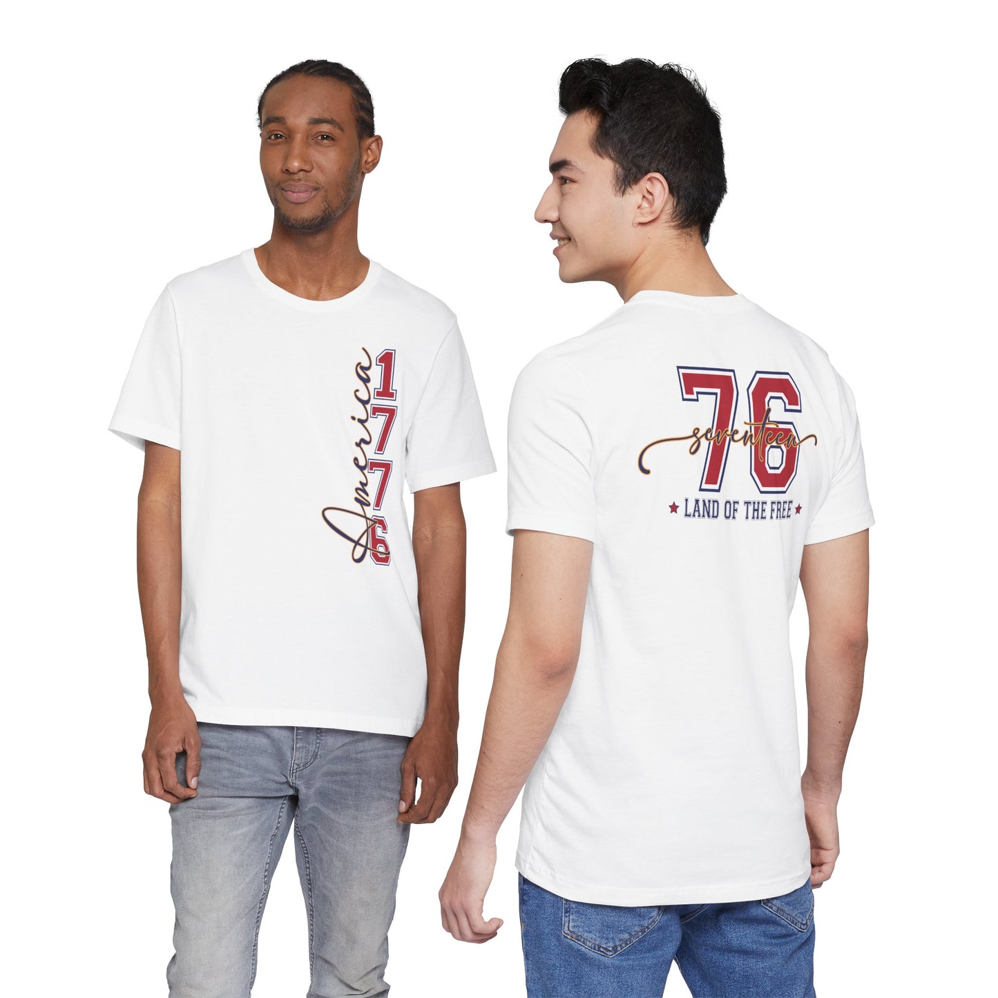 1776 America Tee — 'Land of the Free' Patriotic T‑Shirt