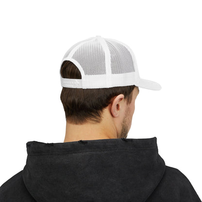 Patriotic Snapback Trucker Cap - American Flag Design