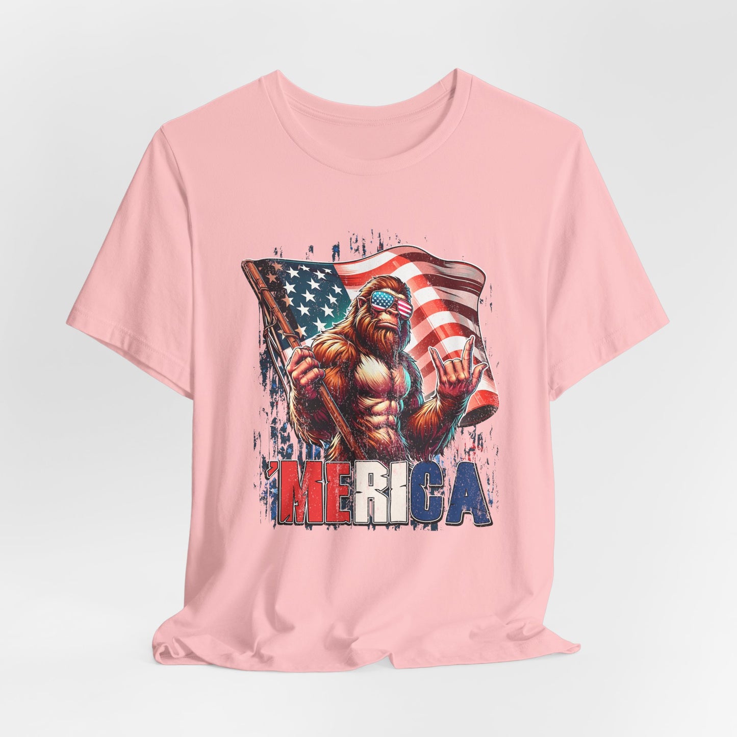 Patriotic Beast Unisex Tee, American Holidays Shirt, Independence Day Gift, Summer BBQ Attire, Funny Tee for Casual Wear