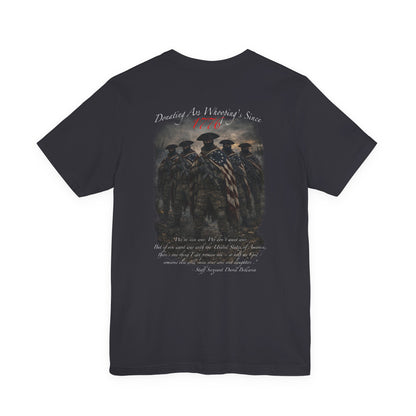 Patriotic Veterans T-Shirt — 'Founded As America's Sons' Military Tribute Tee