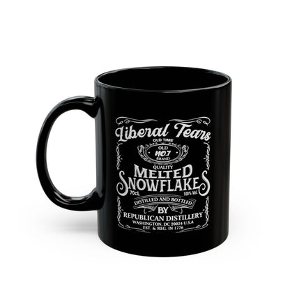 Liberal Tears Mug – Melted Snowflakes – Funny Conservative Gift – Republican Distillery Coffee Cup – Patriotic 11oz & 15oz Ceramic Mug