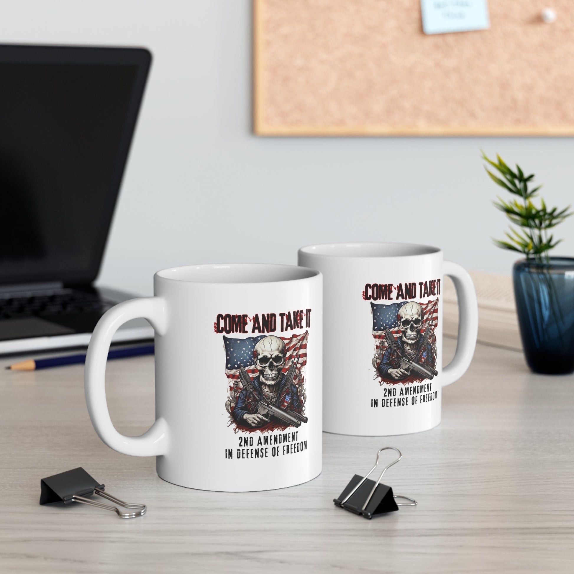 Come and Take It, 2nd Amendment in Defense of Freedom, 11oz-15oz White Mug, Patriotic Gift, Coffee Cup, Gun Rights, Political Statement - Premium Mug from Old Glory 1776 Apparel - Just $19.99! Shop now at Old Glory 1776 Apparel