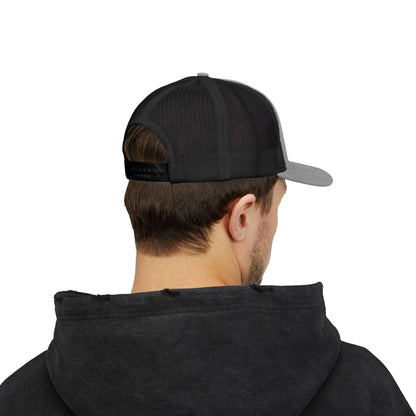 Patriotic Snapback Trucker Cap - American Flag Design