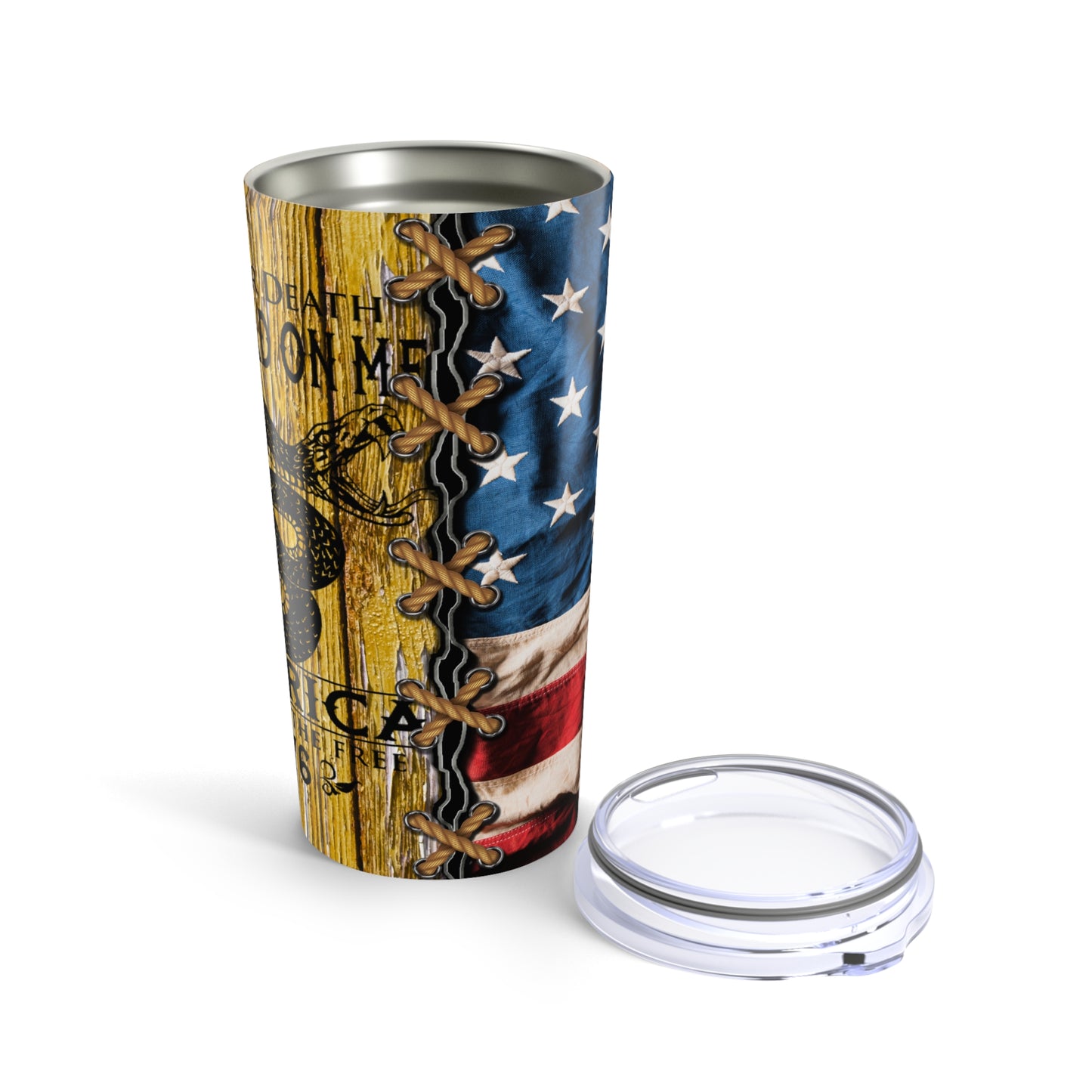 Liberty or Death Don't Tread on Me, 20oz Tumbler